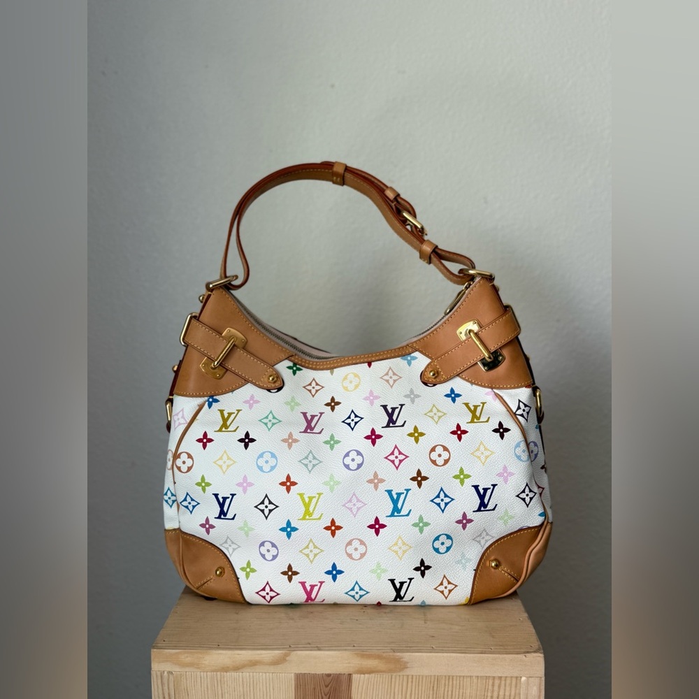 LOUIS VUITTON GRETA MURAKAMI MULTICOLOR HOBO BAG